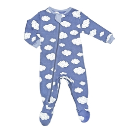 【ZippyJamz】有機棉寶寶拉鍊連身服 睡睡雲朵